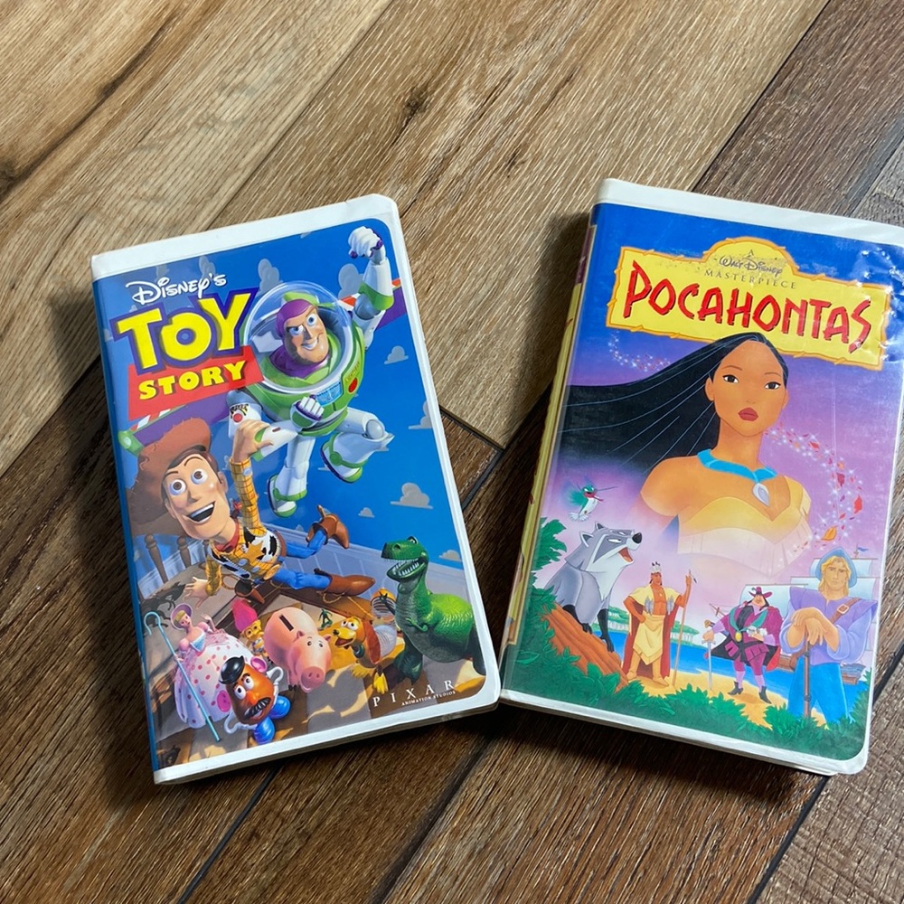 Disney Toy Story and Pocahontas VHS Movies Videotapes